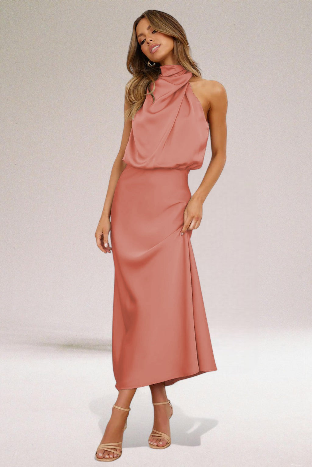 Giselle™ | Elegant Halter Neck Dress