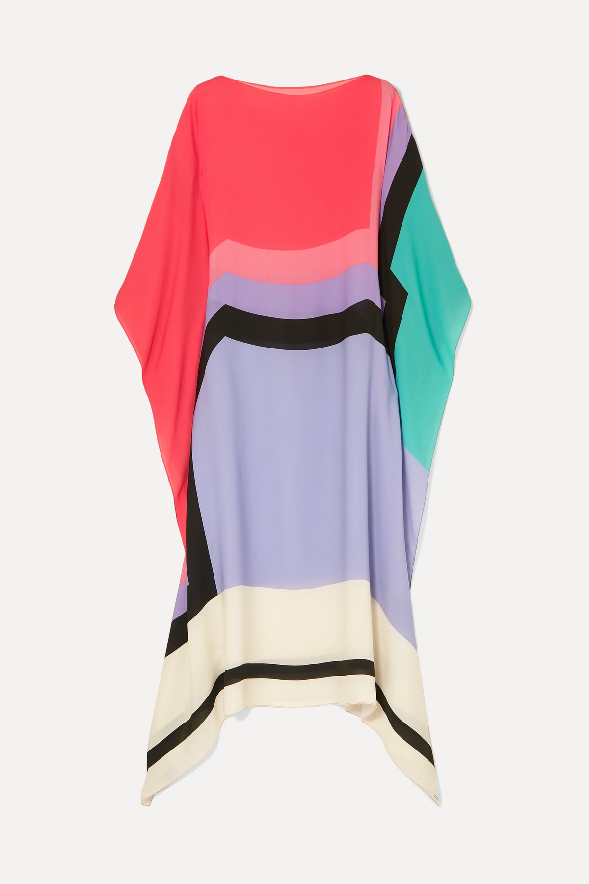 Aria | Women's Caftan Dress Geometric Print Batwing Sleeve Maxi Dress
