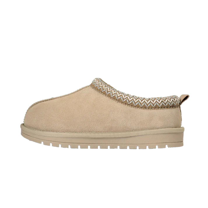 COZY SUEDE BRAIDED FLUFFY FUR SLIP-ON SHOES