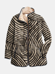 Fern™ | Retro Circle Design Quilted Jacket