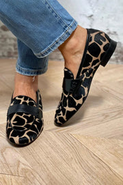 Alecia™ | Cozy and Stylish Cow Print Loafers
