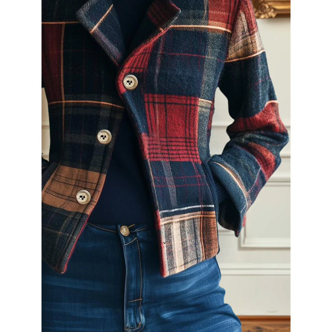 Francesca™ | Classic Plaid Jacket