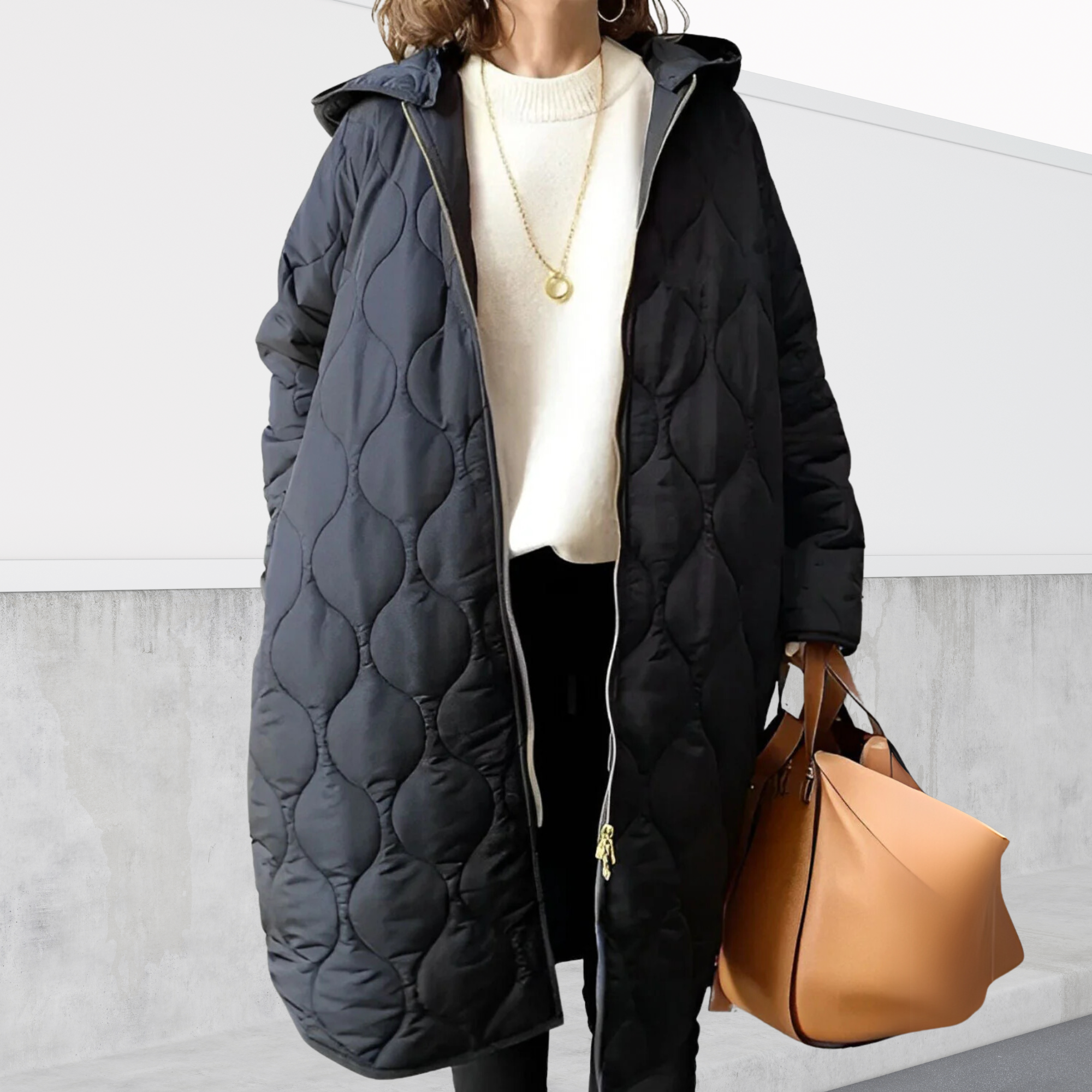 Nordica™ | Oversized hooded Parka with details