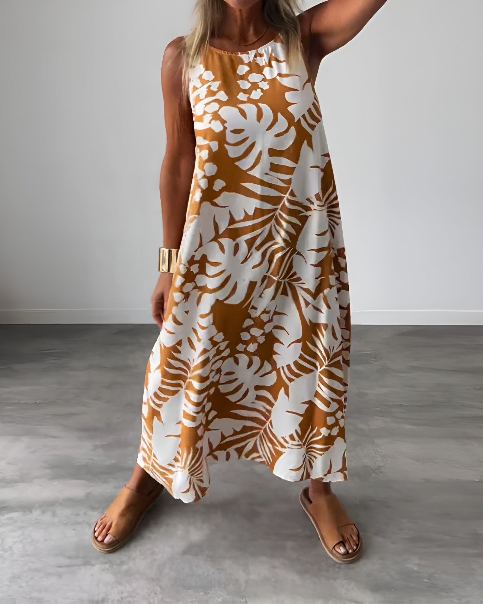 Felicity | Women's Sleeveless Draped Elegant Dress Evening