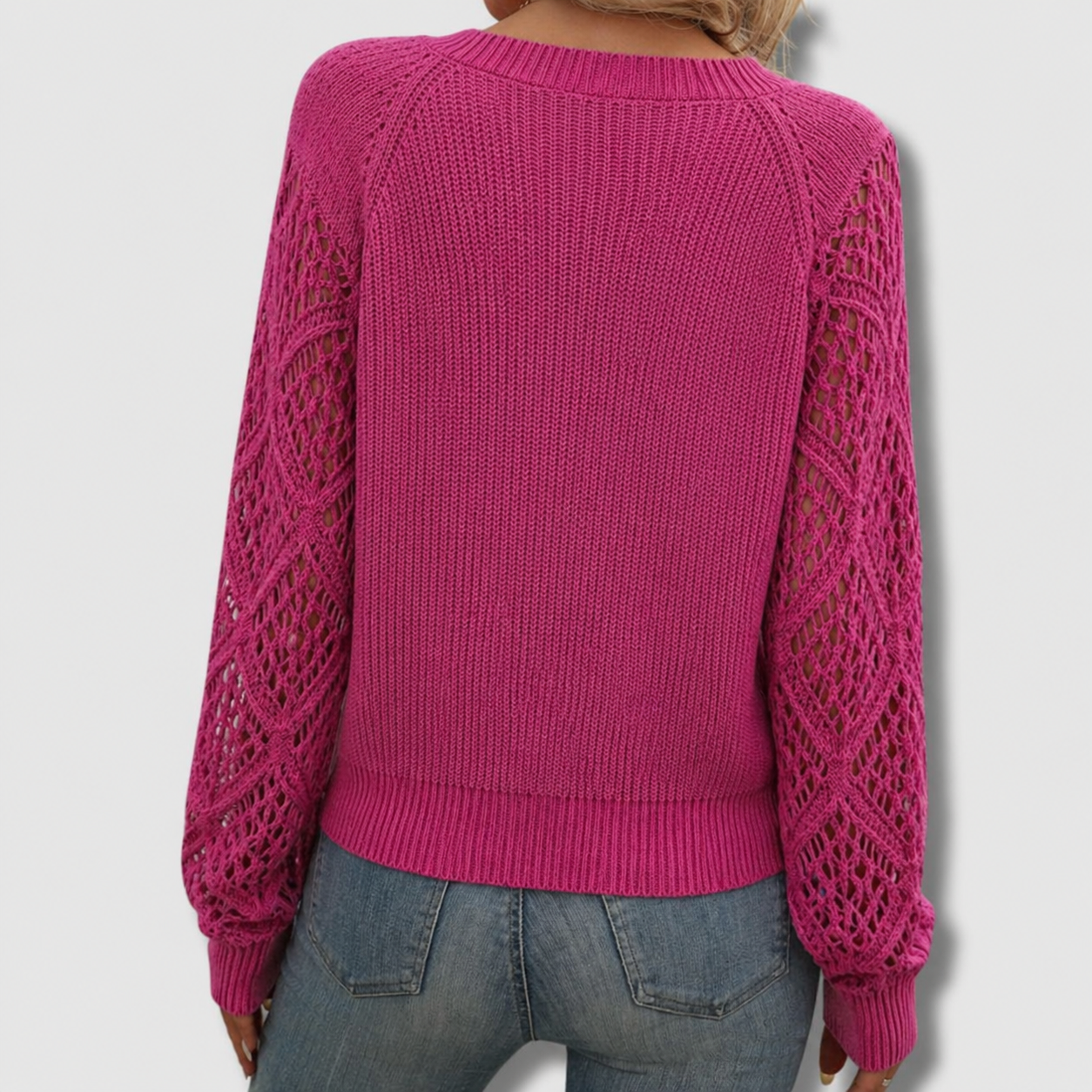 Jade™ | Elegant V-Neck Sweater
