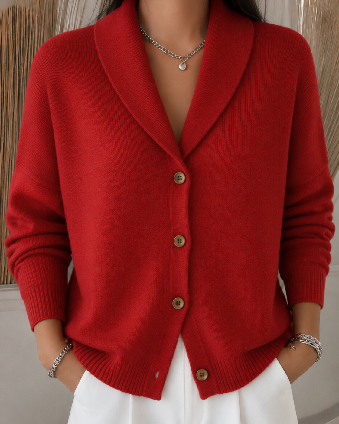 Sienna™ | Button Collar Cardigan