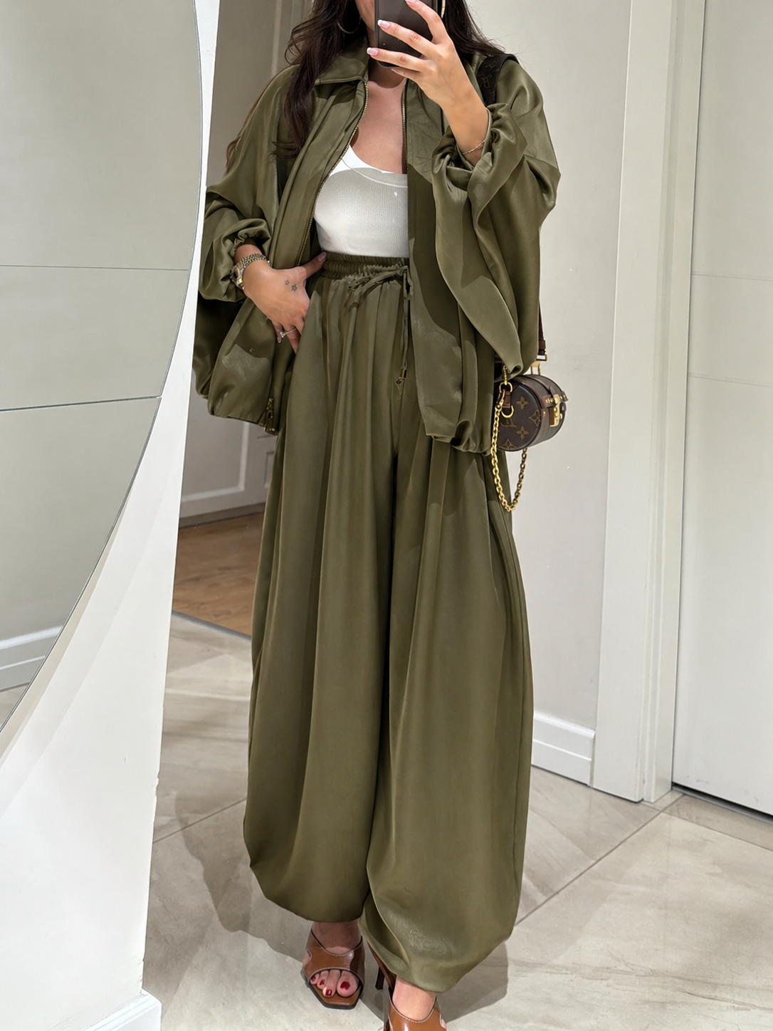 Maribel™ | Jacket + Drawstring Pants Casual Two-piece Suit