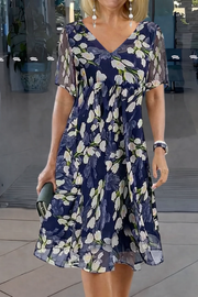 Stephanie™ | Floral Print Double Tunic Dress