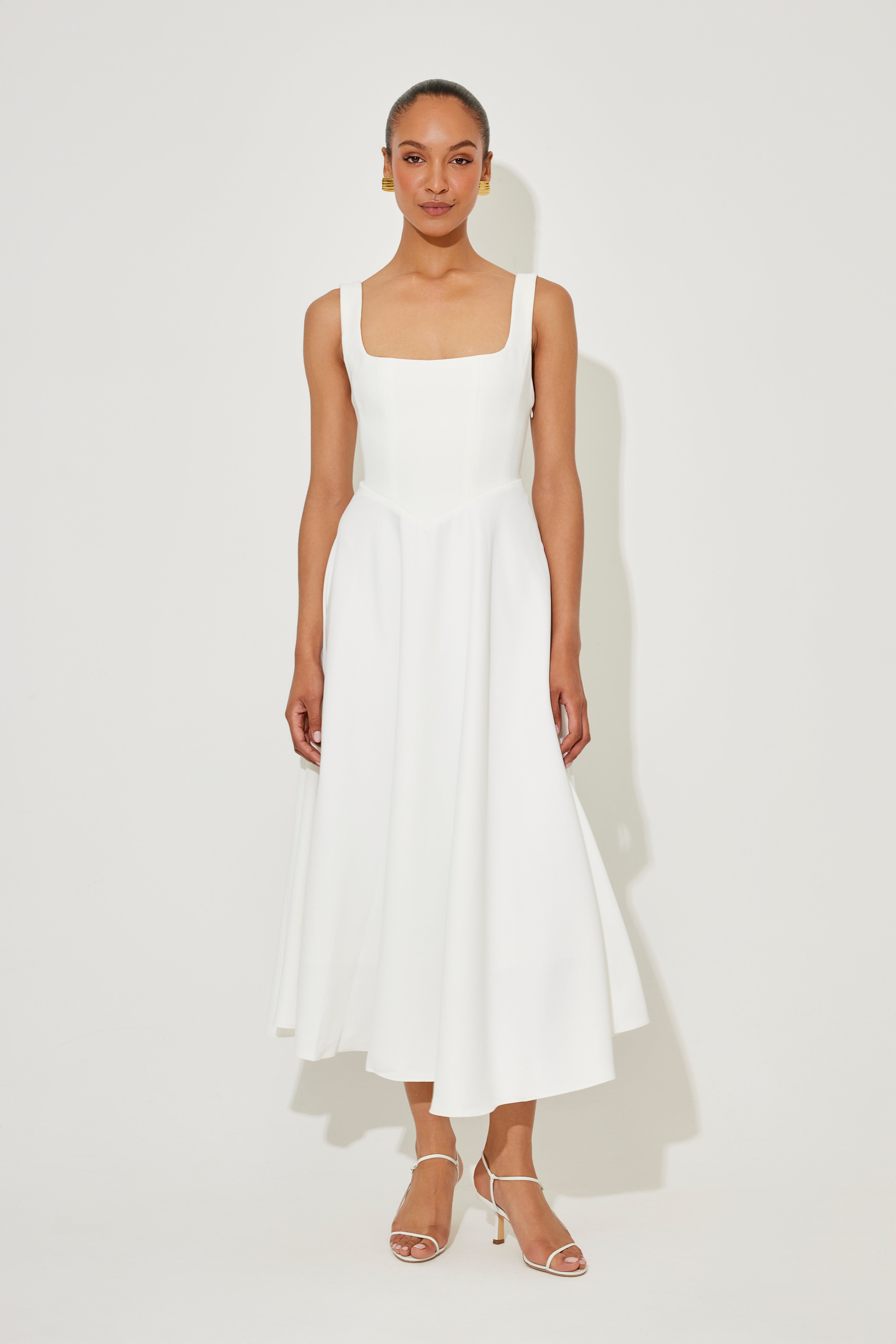 Angela™ | Timeless Flowy Midi Dress