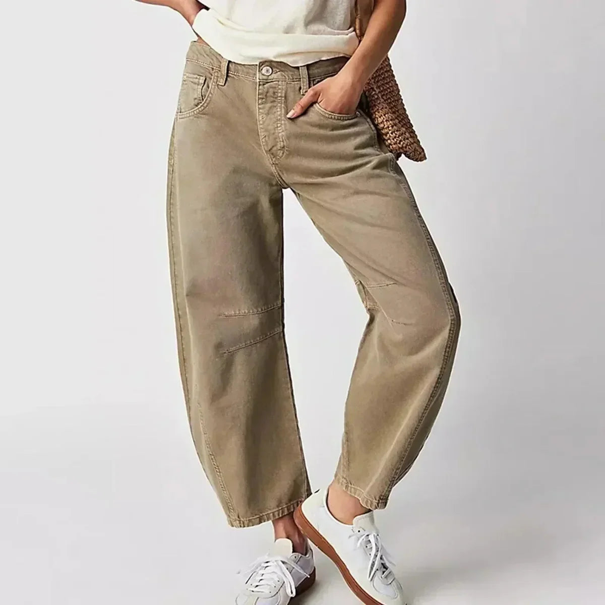 CALVÉA™ WIDE-LEG HIGH-WAIST JEANS