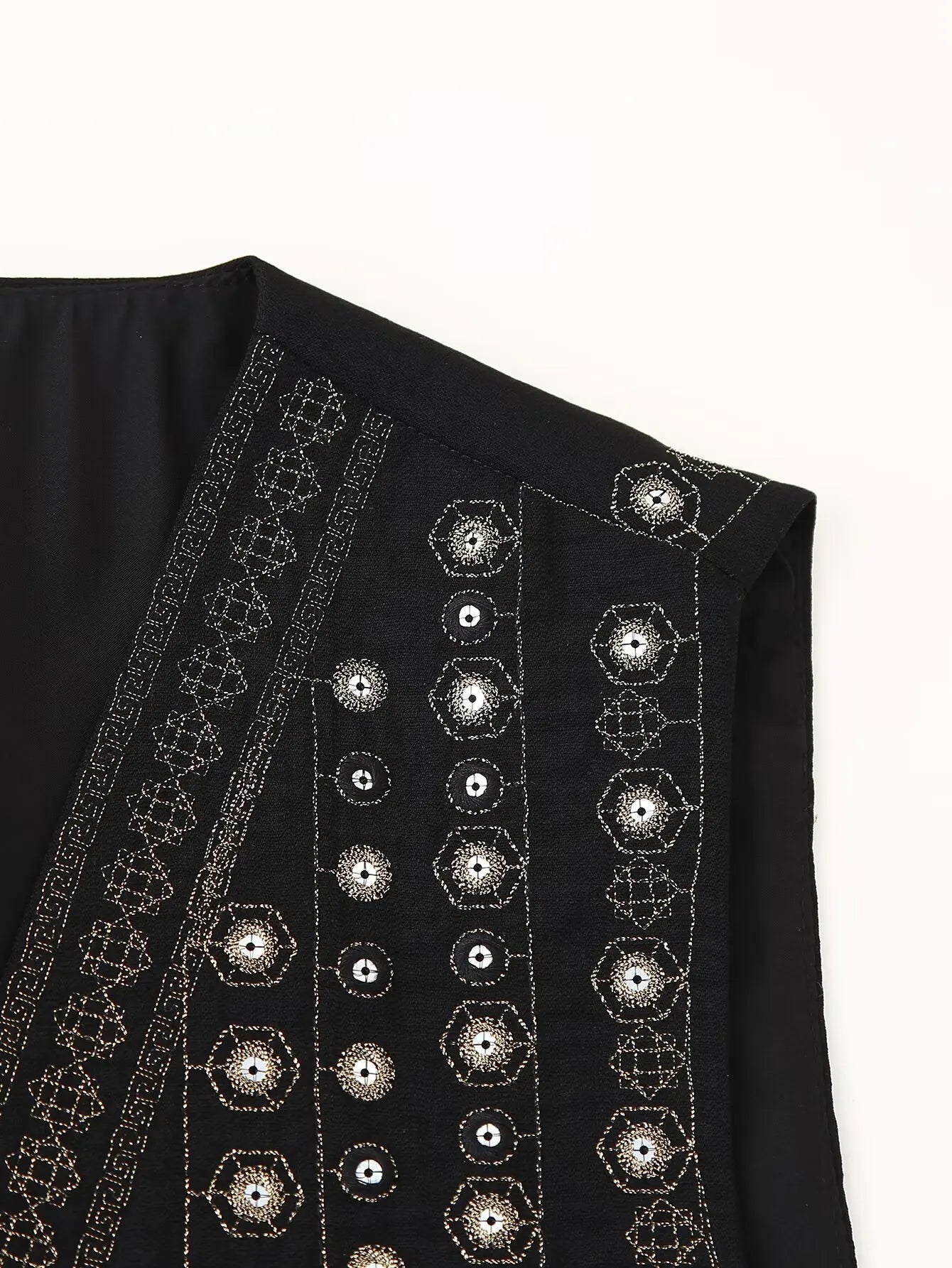 Celestia™ | Sequin Pattern Boho Vest