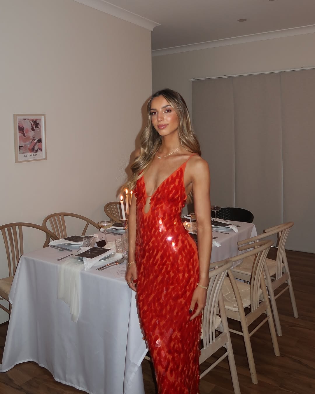 Holly | Women's Wedding Guest Sequin Backless Dress
