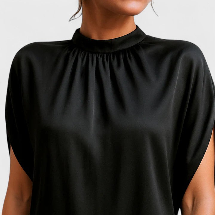 Mara | Women's Mock Neck Mini Dress Split Sleeve Going Out Dress