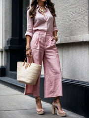 Kayla™ | Capri Pants and Loose Shirt Set