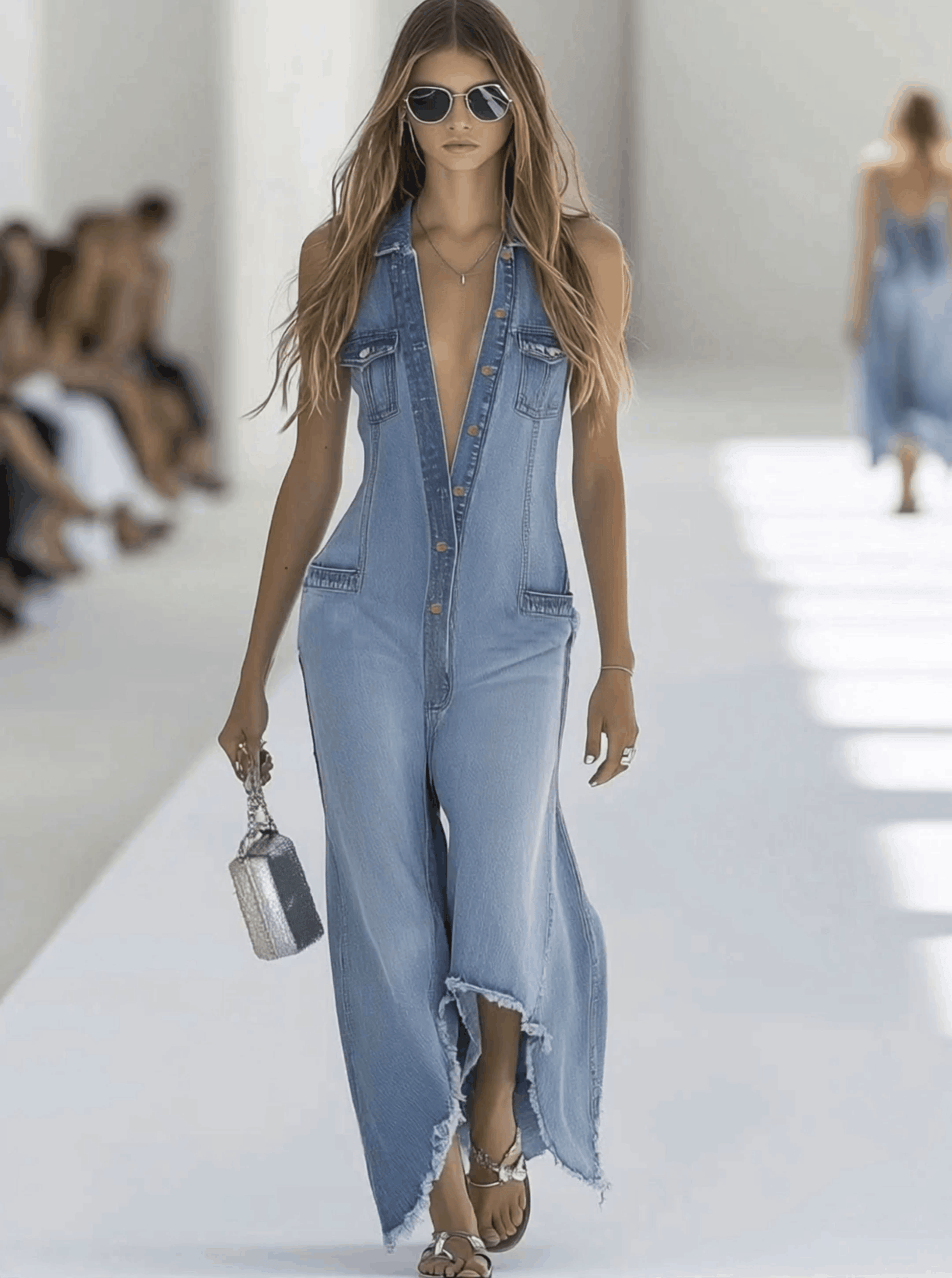 Andromeda | Women's Sleeveless Wide Leg Jumpsuit