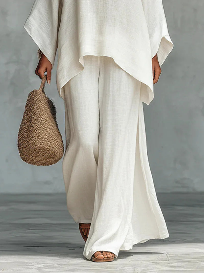 Beatrice | Women's Oversized Round Neck Wide Leg Set