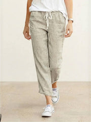 Harper | Women's Casual Drawstring Straight-Leg Casual Pants