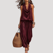 Brielle | Women's Cowl Neck Sleeveless Coordinated Set