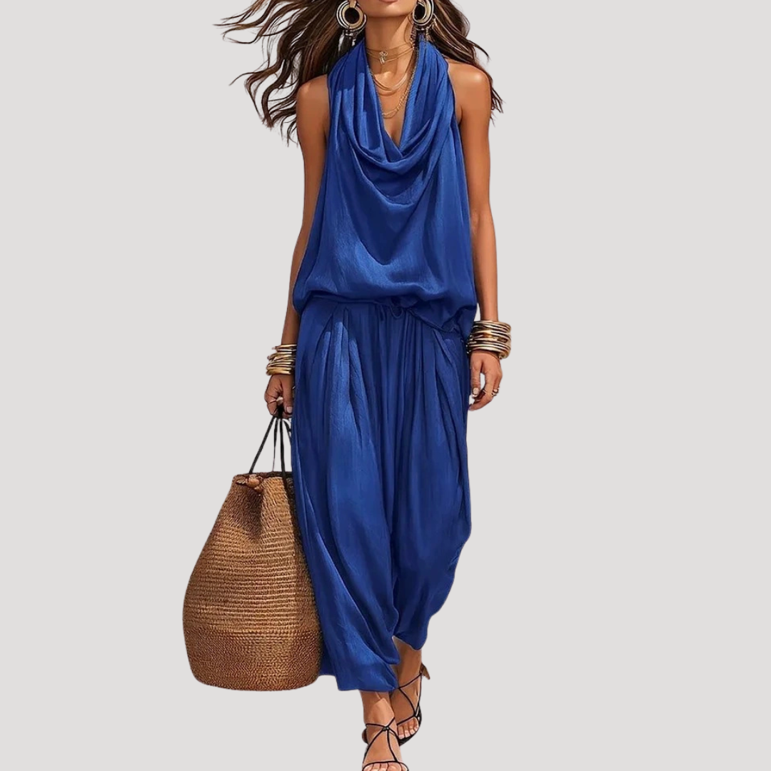 Brielle | Women's Cowl Neck Sleeveless Coordinated Set