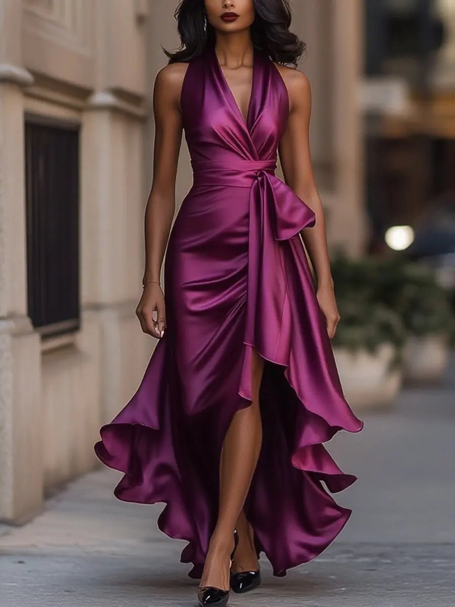 Calliope | Women's Halter Neck Maxi Dress