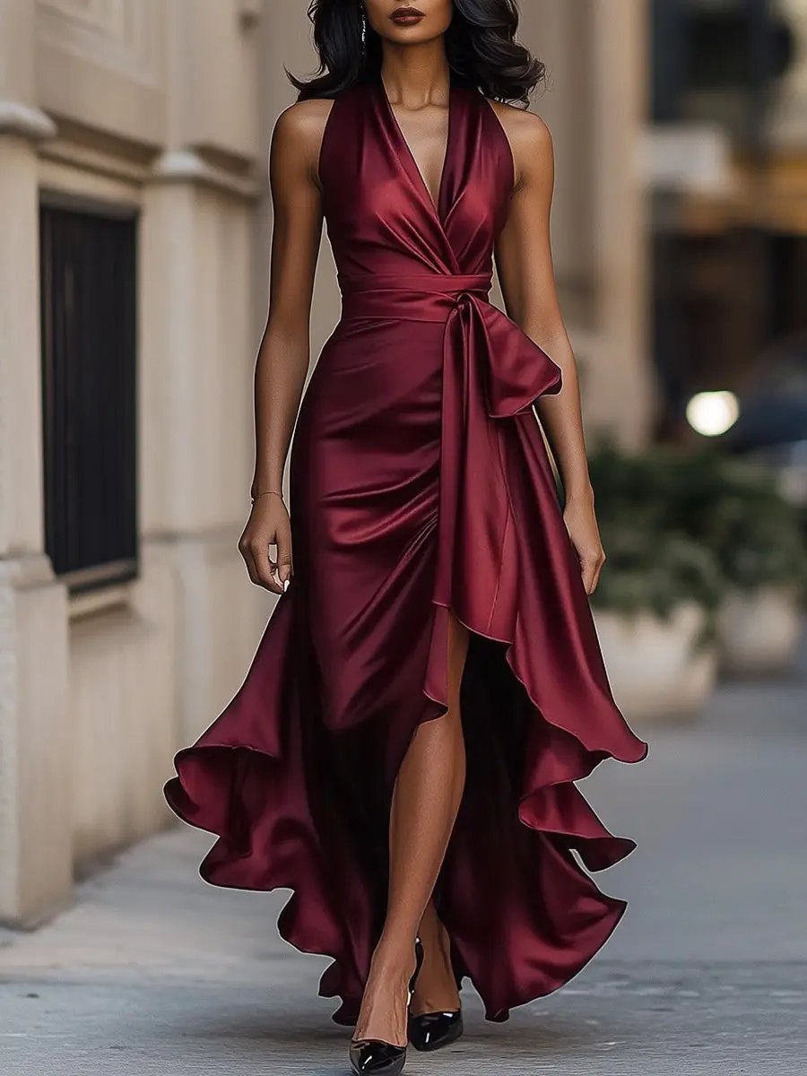 Calliope | Women's Halter Neck Maxi Dress