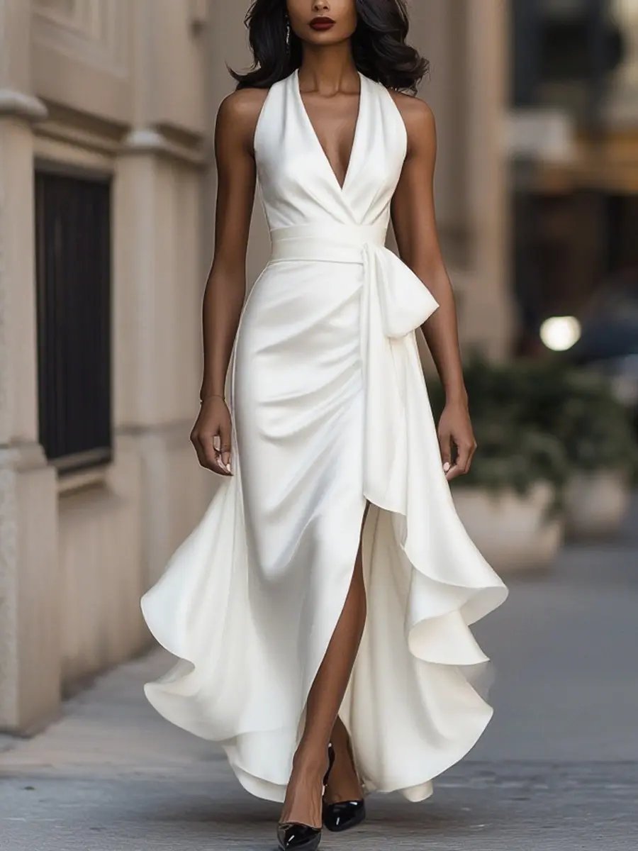 Calliope | Women's Halter Neck Maxi Dress