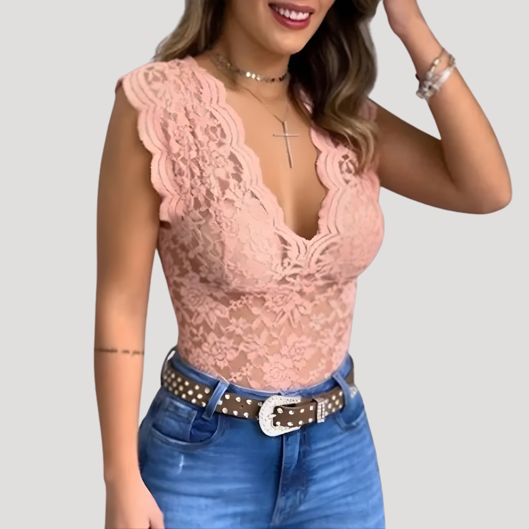 Calliope | Women's V Neck Sleeveless Top