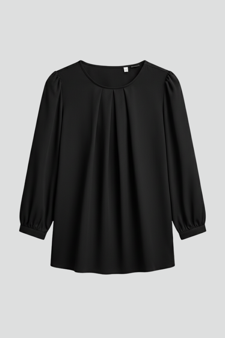 Camilla | Women's Puff Sleeve Round Neck Blouse