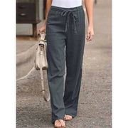 Clementina | Women's Drawstring Wide Leg Pants