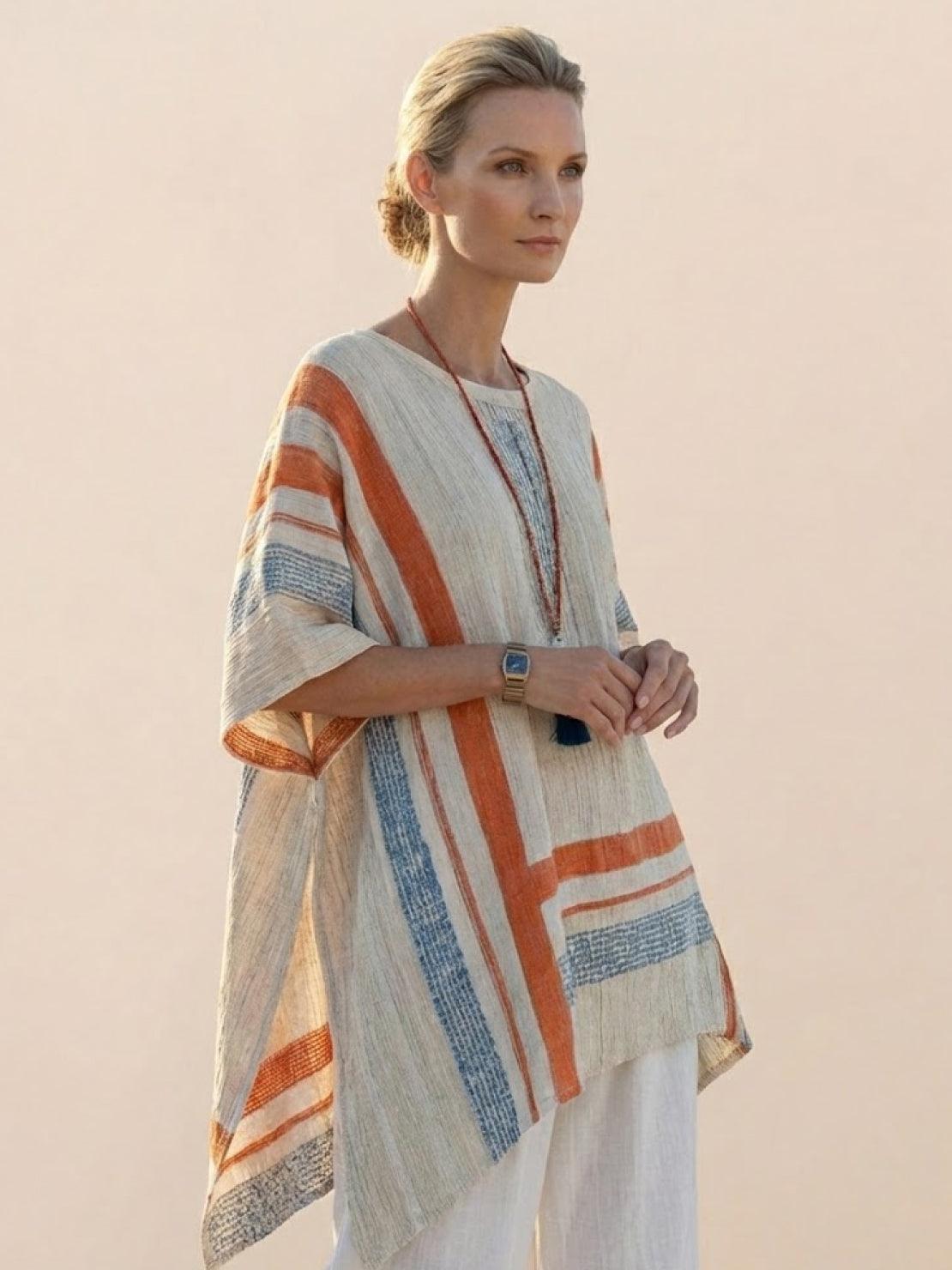 Paloma | Women's Casual Striped Wide-Leg Pants and Tee Two-Piece Set