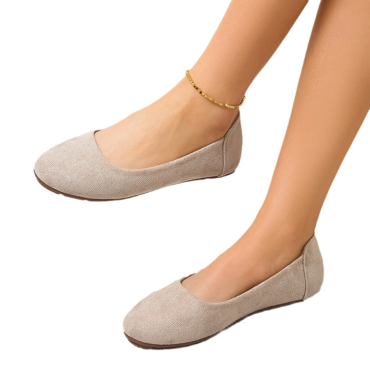 Delia | Women's Square Toe Slip-On Ballet Flats