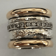 Valora™ | Vintage Layered Thick Gold Ring