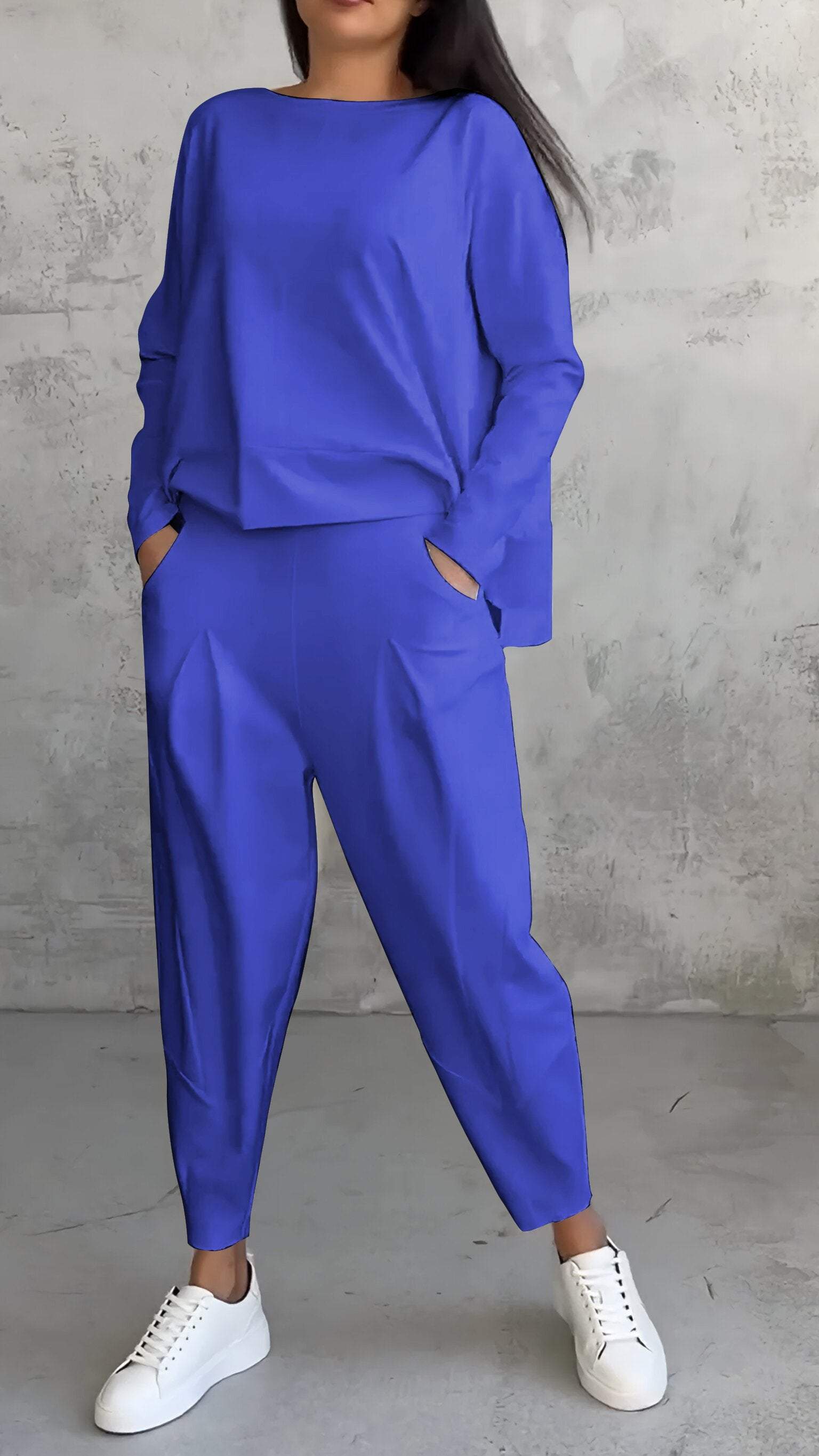 Nora | Women's 2 Piece Lounge Set Long Sleeve Top and Pants