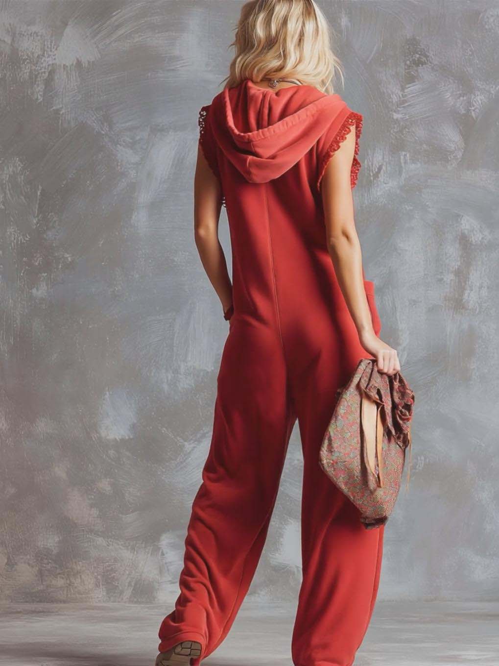Kendra | Women's Hooded Sleeveless Jumpsuit