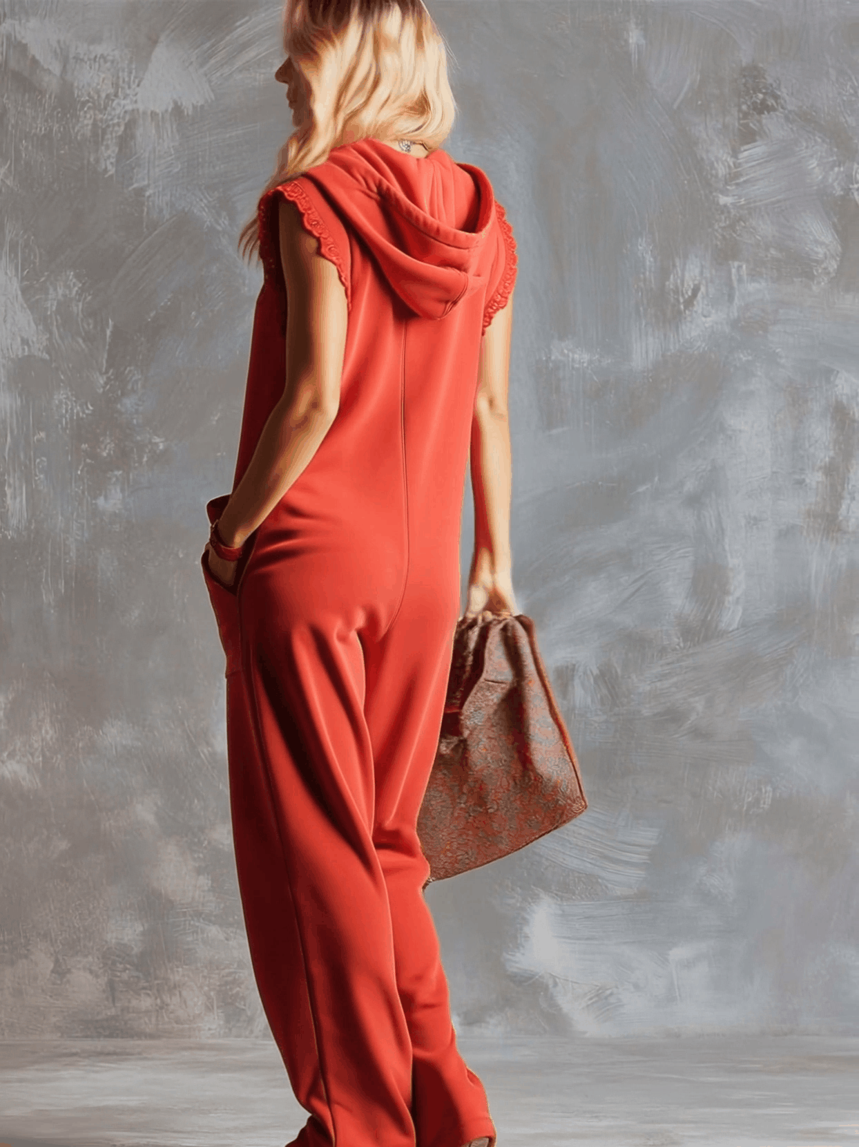 Kendra | Women's Hooded Sleeveless Jumpsuit