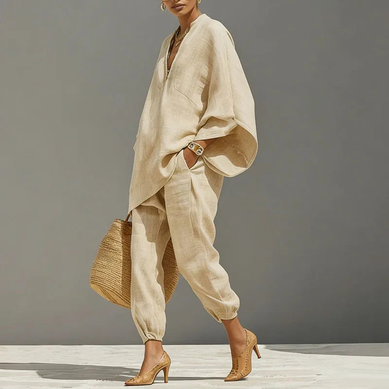 Lavinia | Women's Batwing Wide Leg Matching Set