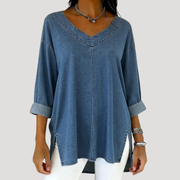 Magnolia | Women's V-Neck Relaxed Tunic Top
