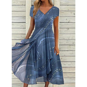 Emily™ | V-neck Midi Dress