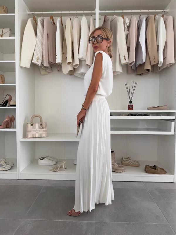 Mirabelle | Women's Sleeveless Top Wide Leg Pants Set