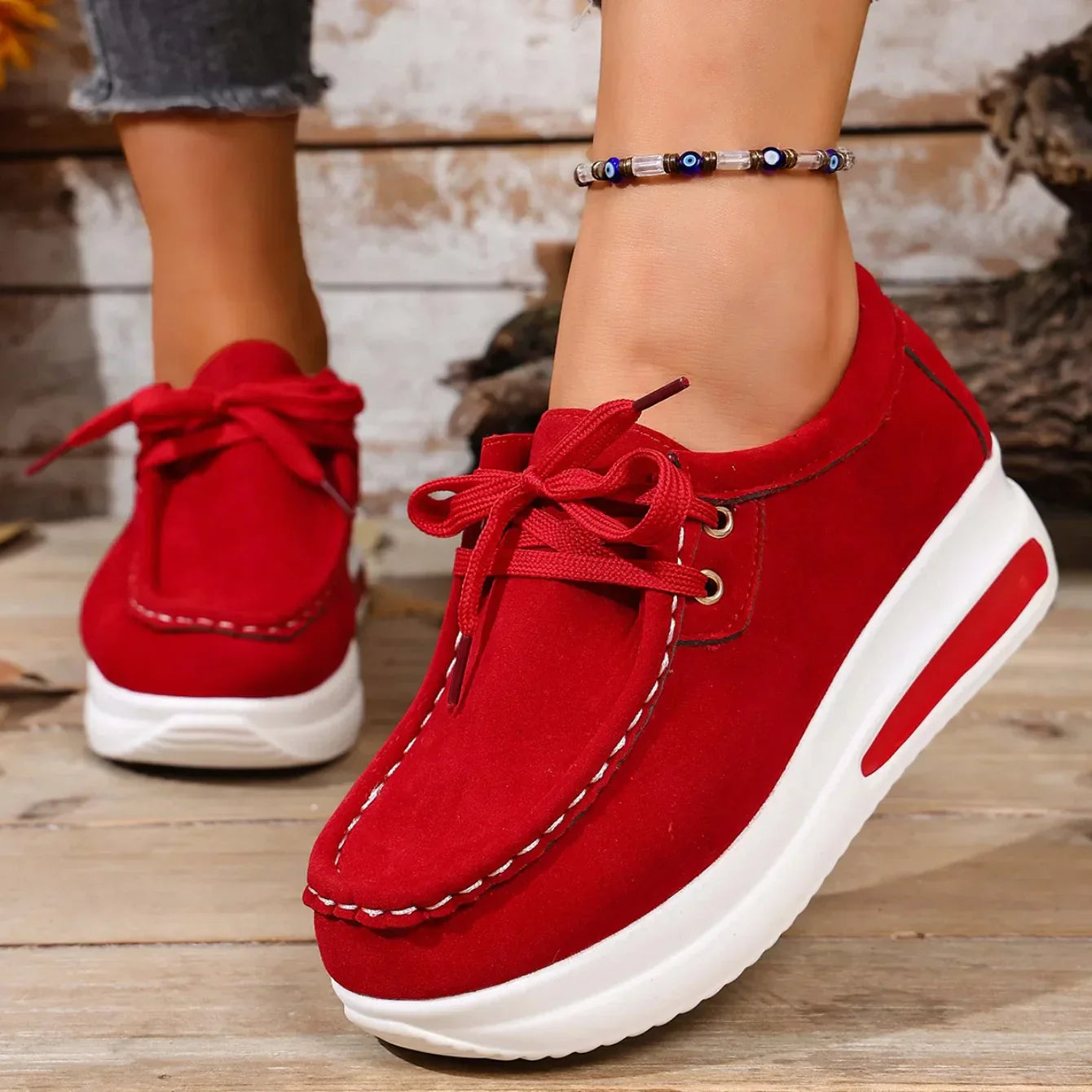 Nadia | Women's Platform Lace Up Sneakers