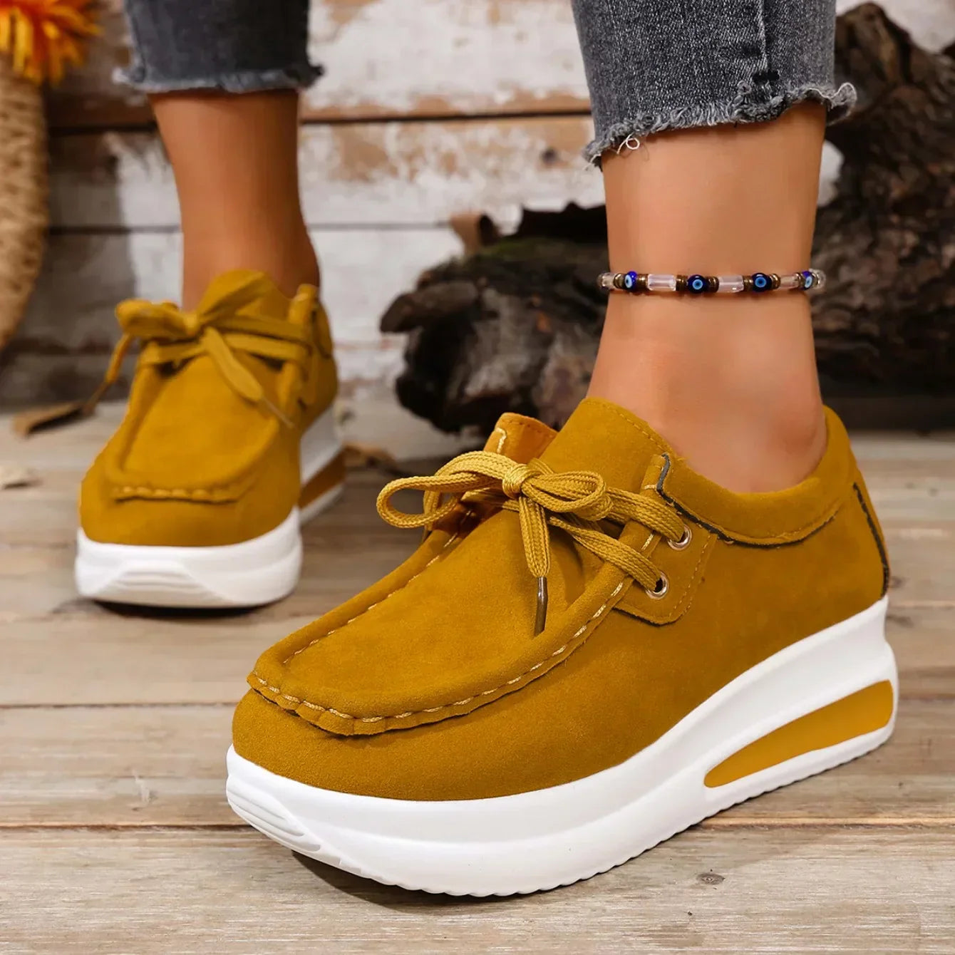 Nadia | Women's Platform Lace Up Sneakers