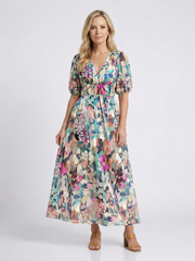 Octavia | Women's Floral V-Neck Midi Dress