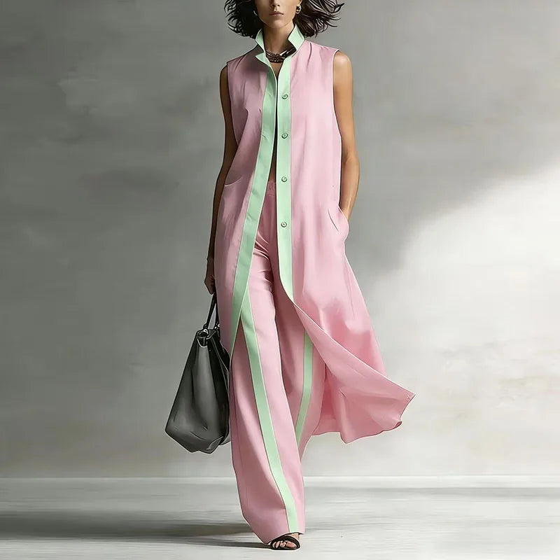 Persephone | Women's Sleeveless Wide Leg Two Piece Set