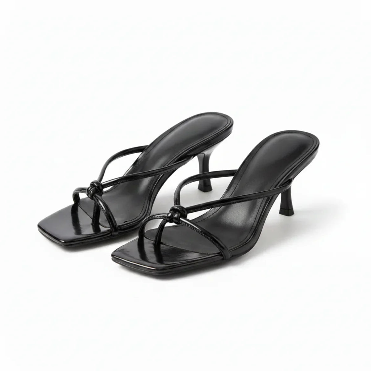 Raven | Women's Strappy Square Toe Block Heel Sandals