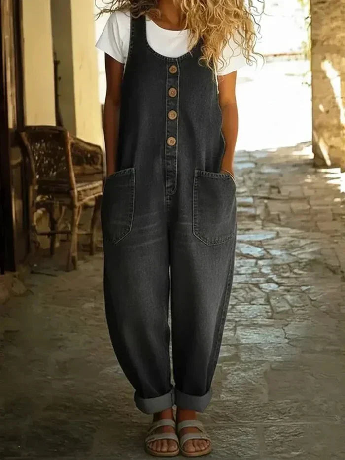 Willow | Women's Overalls Loose Fit Sleeveless Jumpsuit
