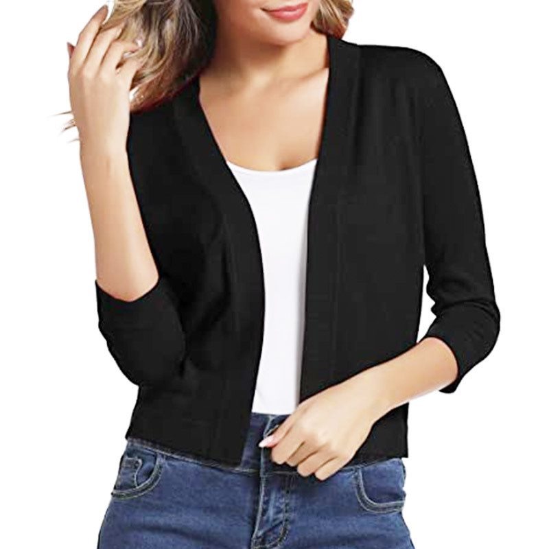 Scarlett | Women's Open Front 3/4 Sleeve Cardigan