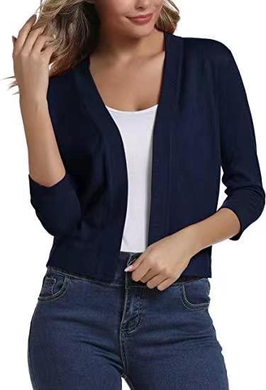 Scarlett | Women's Open Front 3/4 Sleeve Cardigan