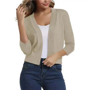 Scarlett | Women's Open Front 3/4 Sleeve Cardigan