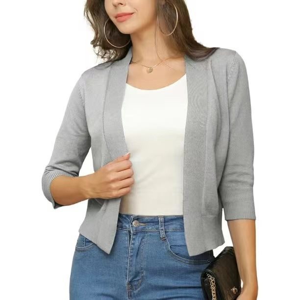 Scarlett | Women's Open Front 3/4 Sleeve Cardigan