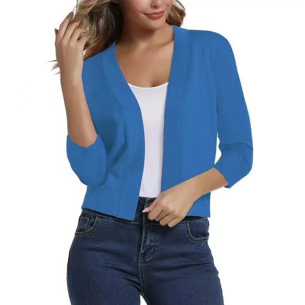 Scarlett | Women's Open Front 3/4 Sleeve Cardigan